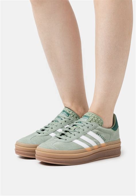 adidas gazelle leinen grün|Green Gazelle adidas Originals Shoes.